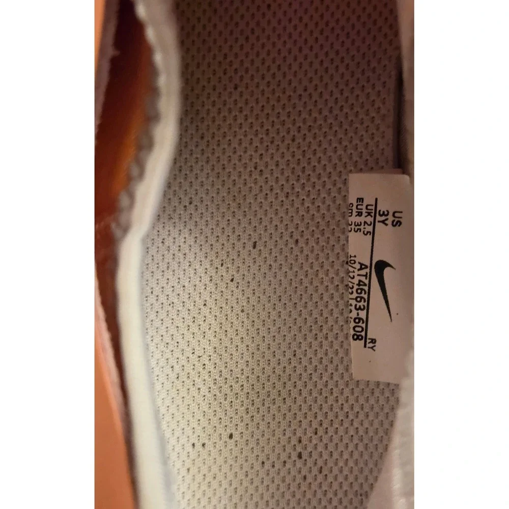 Nike Flex Runner Slip-On Sneakers Youth Size 3Y Peach Orange